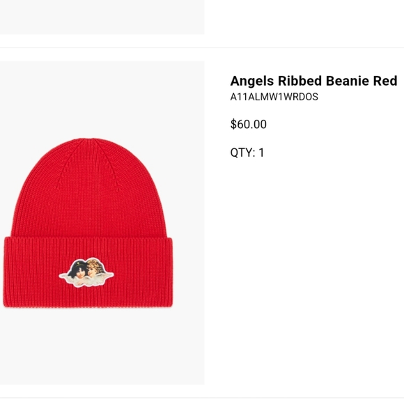 Fiorucci ANGELS BEANIE hat red New - Picture 5 of 14